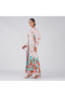 White Magenta Purple Floral Maxi Dress - 2