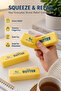 Butter Squishy Stress Relief Toy 4oz, Slow Rising Squeeze Fidget, Yellow Butter Stick with Box - 3