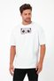 Unisex Oversize Embroidered Jujutsu Kaisen Panda Anime Design 100% Cotton T-Shirt - 5