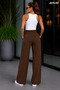 Women's Scuba Oversize Palazzo Pants Lycra High Waist - 5