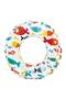 Fish Print Inflatable Swim Ring Float 51cm