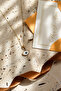 Gold Evil Eye Porcelain Charm Steel Necklace - 3