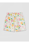 Nevavm Patterned Girl's Shorts with Difference - 2