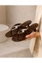 Women's Bitter Brown Flip-Flop Heeled Slippers Orthopedic Women's Sandals - 2