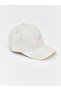Özmarka New Season Beige Bow Embroidered Girls' Cap Hat - 2