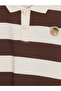 Lcw Kids Brown Polo Collar Striped Boys' Sweatshirt - 2