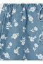Two Mt Shop Quality Elastic Waist Floral Women's Jean Shorts - 6