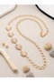 2-Pack Gold Detailed Star Chain Belt, Dress Belt, Skirt Belt, Trouser Belt - 4