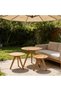 Modern Nesting Coffee Table Set of 3 Wooden Round Side Tables, Space Saving Scandinavian Design, Durable Solid Wood Legs, Multi Purpose Living Room Furniture for Home, Office, Bedroom and - 3