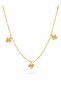 Brass Minimal Gold Color Clover Model Women's Necklace