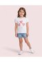 Girls White 3D Heart Balloon T-Shirt - 4