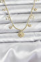 Brass Gold Color Sun Model Women's Necklace