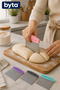 Stainless Steel Dough Cutter Spatula Ergonomic Handle Dough Scraper 1 Piece - 2