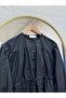 Aylinay Gathered Waist Tunneled Shirt-Bn4174 Black - 2