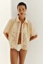 Broderie anglaise cotton beach shirt - 3