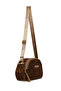Women's Brown Fabric Crossbody Bag 26Sbd26646F - 6