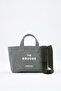 The Brugge 100% Cotton Waxed Canvas Tote Bag with Removable Strap and Pocket