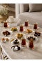 Egehome 18 Piece Tea Set for 6 People |   Tea Cup, Tea Saucer and Cake Plate Set 160 ml - 3