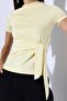 Women's Oysho Side Tie Detailed Short Sleeve Blouse - 2