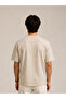 2-Pack Unisex Beige-Khaki Oversize T-Shirt Set - Crew Neck Basic T-Shirt - 6