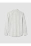 Özmarka New Season Ecru Regular Fit Striped Dobby Men's Shirt - 7