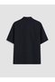 Ozmarka New Season Navy Blue Regular Fit Resort Collar Men's Shirt - 6