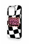 iPhone 15 Pro Compatible Black Good Vibes Patterned Silicone Case - 4