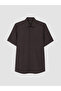 Brown Regular Fit Dobby Men's Shirt - 4