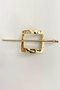 Gold Color Metal Knob Buckle - 4