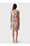 Lcwaikiki Classic Mixed Crew Neck Floral Ruffle Dress - 4
