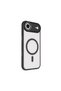 iPhone 17 Air Case Magsafe Transparent Back Face Camera Raised Silicone Senk - 3
