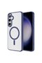 Galaxy S24 Plus Case Magsafe Transparent Back Face Camera Raised Silicone Butam - 5