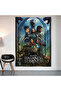 Black Panther Wakanda Forever Wall Covering Wall Tapestry First Quality Satin Fabric Poster