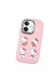 Oppo A3 Compatible Case Camera Protector Pink Silicone Couple Phone Case with Kitty Pattern - 3