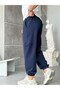Cargo Pants with Elastic Waistband, Dubble Face Fabric, Tracksuits - Dark Blue - 2