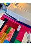 El yapımı makyaj çantası, patchwork organizer - 5