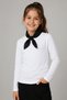 White Long-Sleeved Basic T-Shirt - Non-Sweating, Flexible Fabric, Cotton, Seasonal White Long-Sleeved Girls' T-Shirt - 3