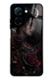 Xiaomi Redmi A5 Glossy Phone Case with Crimson Moon Rose Design