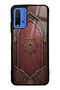 Xiaomi Redmi 9t Glossy Phone Case with Burgundy Ottoman Emblem Design