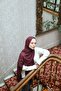 Petra Plain Viscose Shawl - Plum - 4