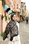 Petra Ethnic Pattern Shawl - Navy Blue Pattern 2 - 2