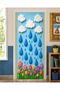 Elastic Door Decoration, Fabric Door Dressing, Raindrop and Cloud Themed, Classroom Door, School Event Door Decoration
