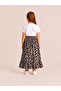 Girl's Long Skirt Summer Patterned Elastic Waist Comfortable Loose Skirt - 3