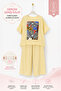 Plus Size Crew Neck Floral Printed Stoned Wide Leg Loose Cut Women's Set - 2