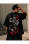 Demon Slayer Tanjiro Kamado Oversize Unisex T-Shirt - Anime Graphic Printed Streetwear Design - 3