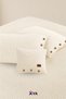 Single Person 100% Cotton Knitted Pique Set |   Bedspread |   1 Pillowcase |   Decorative Throw Pillow with Gift |   160X230 cm - 5