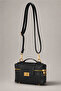 Black Gold Detailed Hand and Shoulder Bag - 2