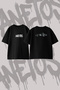 Kendrick Lamar_25 Design Back Printed Cotton Black Oversize T-Shirt