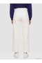Vizyon New Season White Wideleg Women's Jean Pants - 4