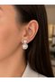 Double-Sided Large Pearl-Looking Gold Detailed Women's Earrings – Stylish for Daily and Special Occasion Wear